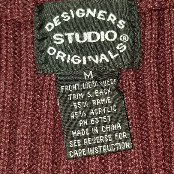 🧡 B2G1 EUC full zip no sleeve suede front sweater - Picture 2 of 5